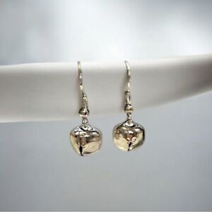 Silver Jingle Bell Drop Earrings - Women Jewelry